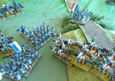 La charge des chevau légers autrichiens.
