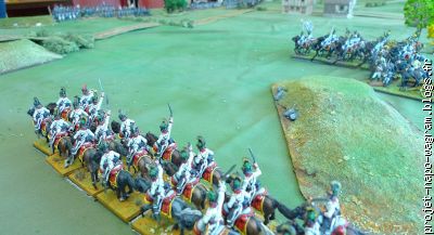 La cavalerie autrichienne. Celles au 1er et au 2nd plan sont en L1.